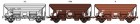 01480 Tillig Set of 3 hopper cars type Fcs